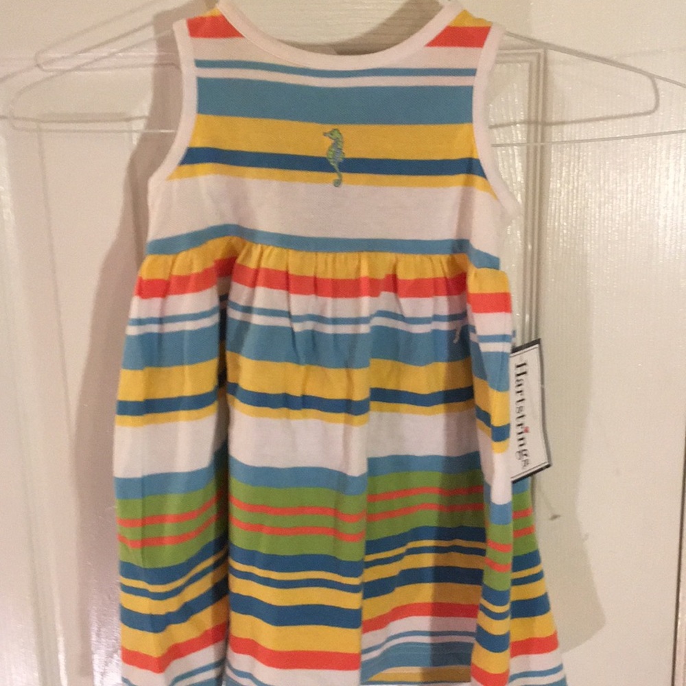 Heartstrings striped dress with bloomers